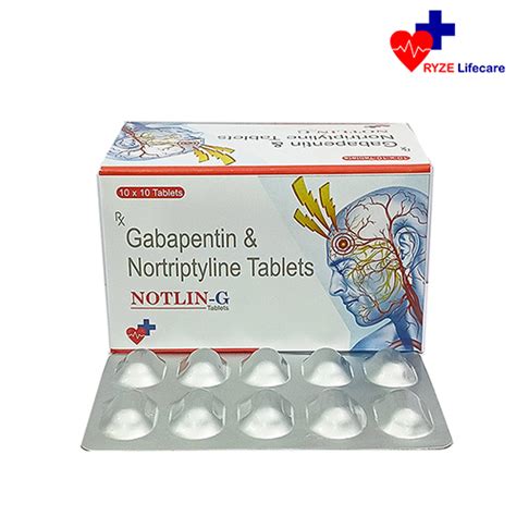 Notlin g - Gabapentin & Nortriptyline Tablets - Ryze Lifecare