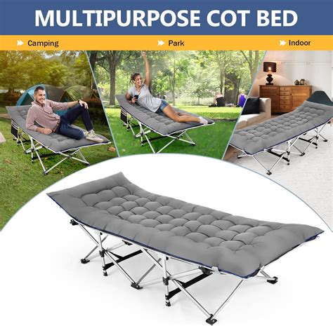 Buy Nictemaw Folding Camping Cot, Portable Camping Cot for Adults ...