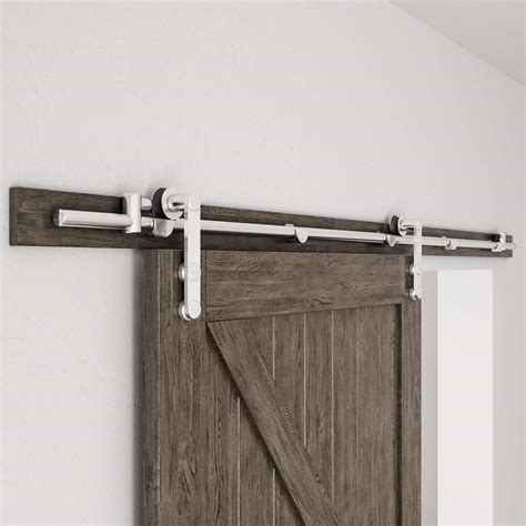 Buy SMARTSTANDARD 6.6 Feet Stainless Steel Sliding Barn Door Hardware ...