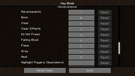 Image result for Minecraft Java Keybinds