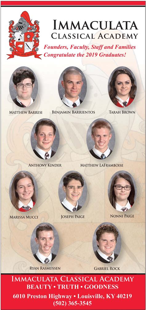 Immaculata Classical Academy Class of 2019 - The Record Newspaper