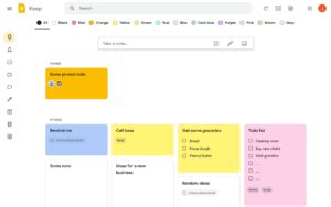 Image result for Google Keep vs OneNote
