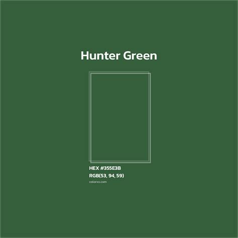 Hunter Green Color Number