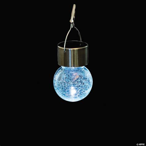 2 1/4" x 3 1/2" Glass Ball Solar-Powered Hanging Lights Set - 6 Pc ...
