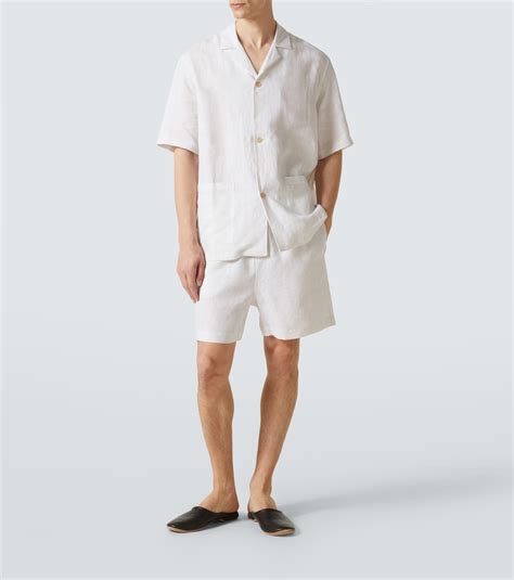 Striped linen pajamas in neutrals - Zegna | Mytheresa
