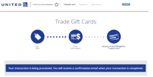 How to trade unwanted Gift Cards for United Miles
