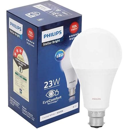 Buy PHILIPS 9W B22 LED White Bulb, Pack of 6 Online at Low Prices in ...