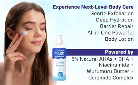Buy Get Nectar Happiness Ceramide AHA 6% + BHA 1% Barrier Repair Body ...