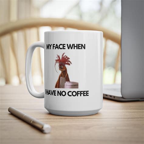 My Face When Meme Coffee Mug, Pepe the King Prawn Tea Cup, the Muppets Gift, Secret Santa ...