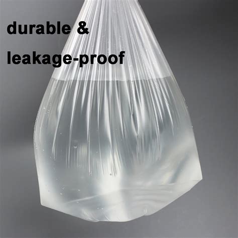 1.2 Gallon Small Plastic Trash Bags, 4.5 Liters Clear Wastebasket ...