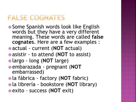 PPT - Cognates: Language Similarities and Differences PowerPoint ...