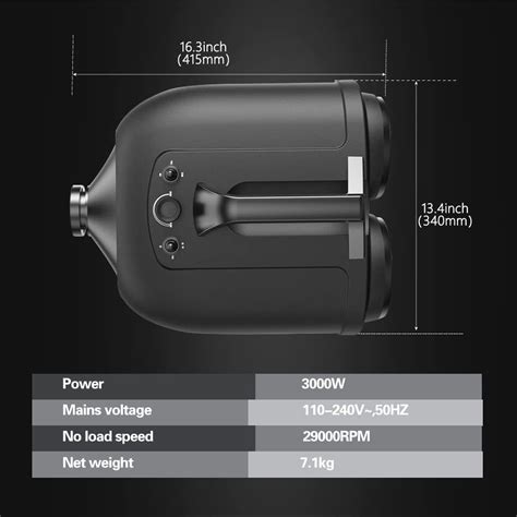Buy SPTA Double Motor Car Wash Dryer, 2800W Air Cannon Car Dryer Blower ...