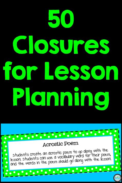 Image result for Lesson Closure