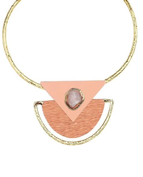 Aztec Detachable Collar Necklace in 18K Gold and Agate Stone – Bansri ...