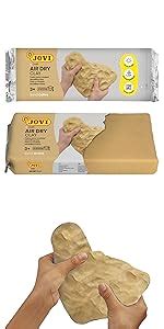 Jovi European Air-Dry Modeling Sand Ochre Clay 3 Packets - Each Pack of ...