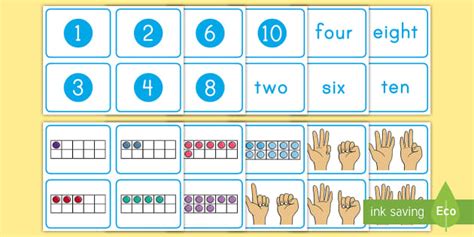 Number Cards 1-10 | Sorting Cards | Twinkl USA