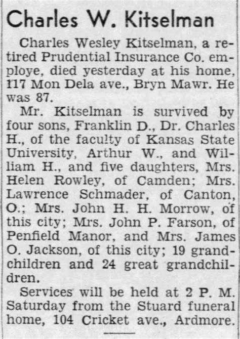 Charles Wesley Kitselman (1862-1955) - Find a Grave Memorial