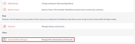 Image result for Advanced Menu