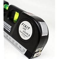 Rebzar Laser Line Pro Spirit Level 2.5 m Tape and 1/2 ft Ruler for ...