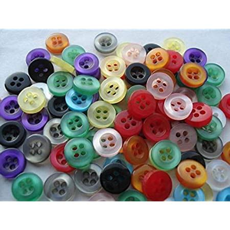 SSKR Multicolor Simple Shirt Buttons Four Hole Buttons Pack of 300 ...