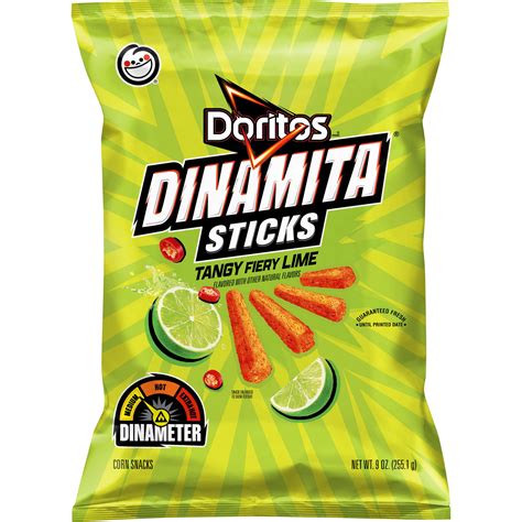 Doritos Dinamita Tangy Fiery Lime Tortilla Snack Sticks, 9oz Pack ...