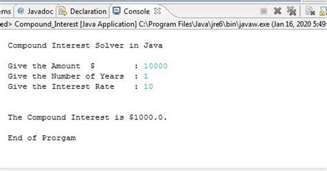 Image result for Compound Interest Program in Java