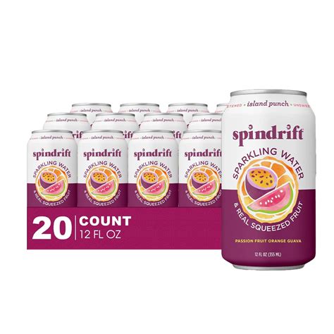 Amazon.com: Spindrift 20- Pack of Island Punch Passion Fruit-Orange ...