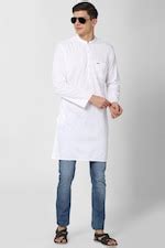 Buy Men White Solid Casual Kurta Online - 679020 | Peter England