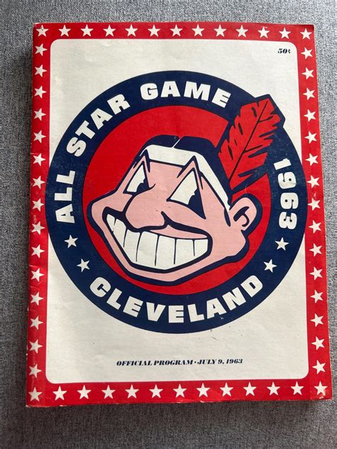 1963 Major League Baseball All-star Game Official Program Cleveland ...