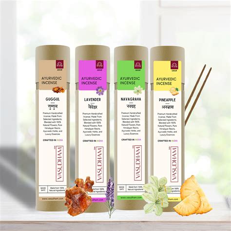 Guggul, Navagraha, Pineapple, and Lavender Combo Pack – Isvara