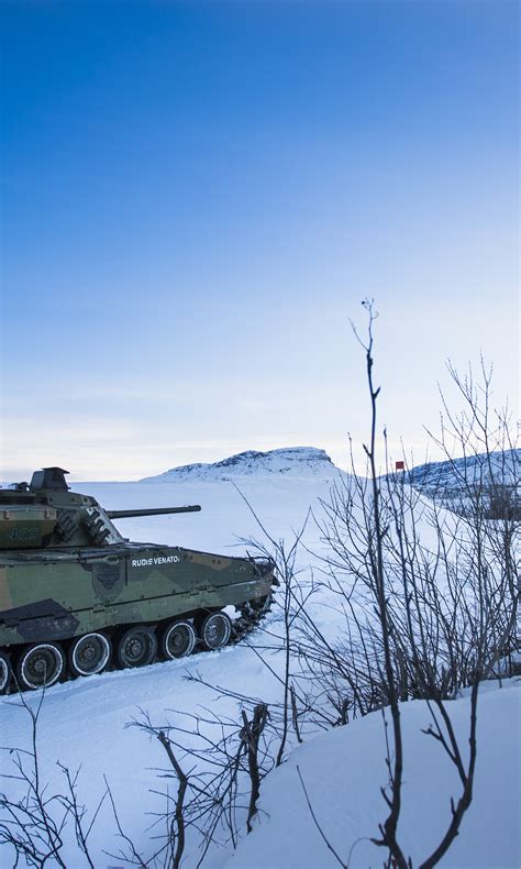 Download wallpaper winter, snow, Norway, CV9030 INFANTRY FIGHTING ...