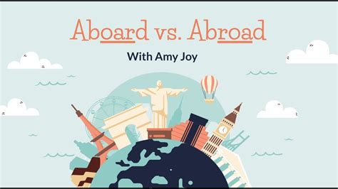 How to use aboard vs. abroad