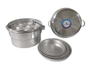 Idli cooker aluminium | 14 Idlis at a time | Idli + dhokla plates ...