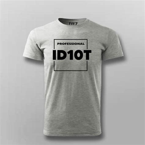 Professional ID10T Funny Programming T-shirt For Men - TEEZ.in