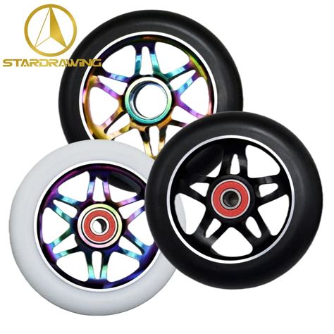 Stardrawing 100/110/120mm Stunt Scooter Wheels PU on Aluminum Scooter Wheels - Scooter Wheels ...