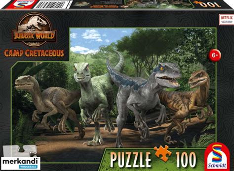 Jurassic World New Adventures The Velociraptor Pack 100 Piece Puzzle ...