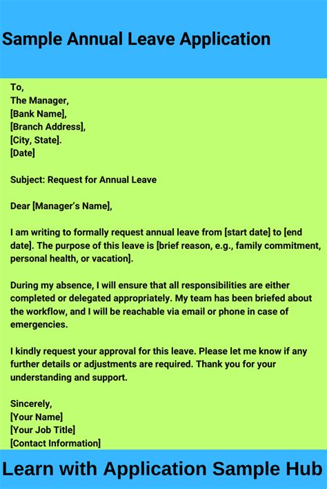 Image result for Sample Application Birthdaqy Leave