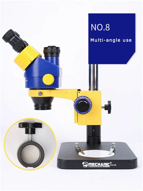 MECHANIC MC75T-B1 7-45X TRINOCULAR STEREO MICROSCOPE WITH 51 MP CAMERA