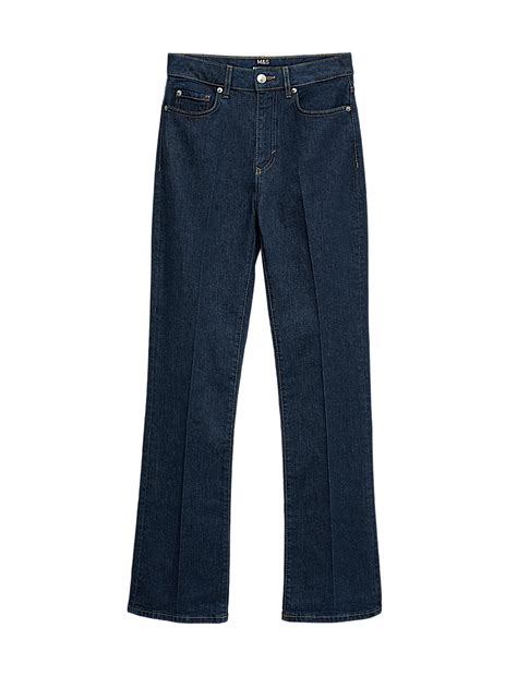 Buy Premium Mid-Rise Bootflare Jeans at Marks & Spencer