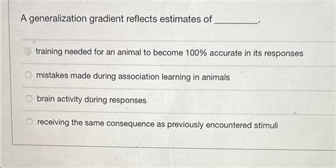 Image result for Generalization Gradient
