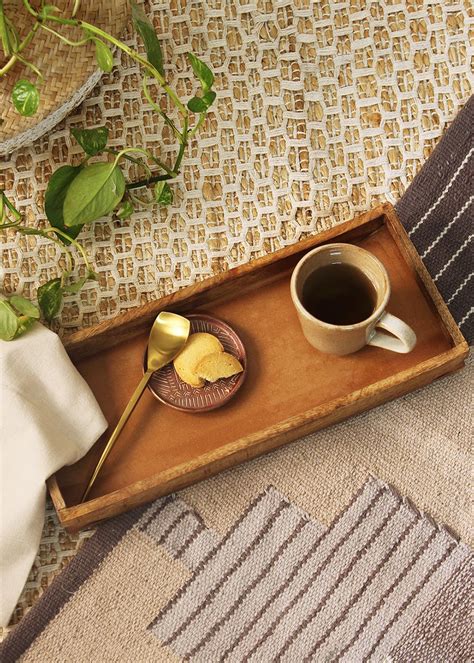 Get Vakra Mango Wood Tray at ₹ 1399 | LBB Shop