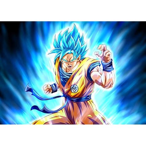 Buy 5 Ace Blue Goku Form Sticker Poter|Dragon Ball z Poster|Anime ...