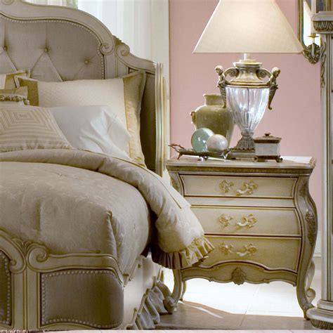 Lavelle blanc bedside table- Michael Amini