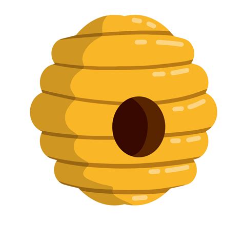 Simple Cartoon Beehive Drawing