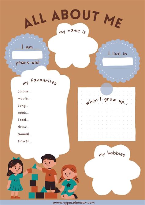 All About Me Template For Teachers