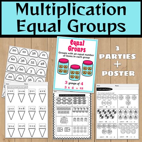 Introduction To Multiplication Worksheets - Multiplication Equal Groups ...