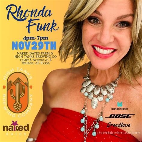 Rhonda Funk live on The Farm!, High Tanks Brewing, Wellton, 29 November ...