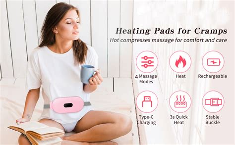 Robocura Menstrual Heating Pad Massager, Electric Waist Belt Device ...