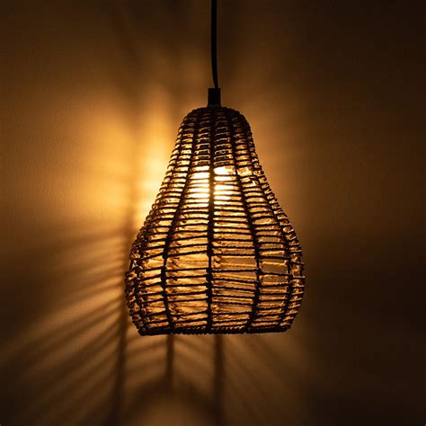 Buy ExclusiveLane 'Band Rope & Iron' Pendant Lights for Ceiling Hanging ...