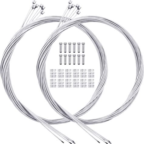 Buy 12 Pieces Bike Shifter Gear Cables with End Caps End Ferrules ...